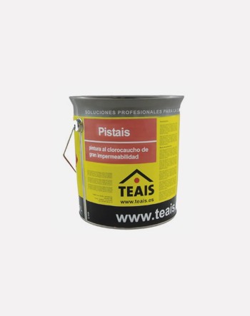 Envase de Pistais de TEAIS, pintura  cloro caucho especial para piscinas.