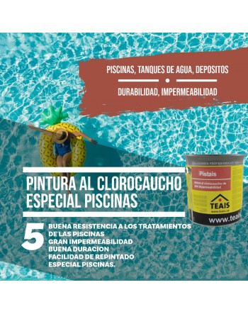 Imagen de una piscina con las ventajas de la pintura al clorocaucho de teais