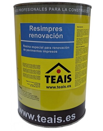 Resina para hormigón impreso de Teais