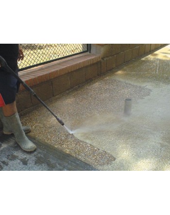 hormigón desactivado en una acera