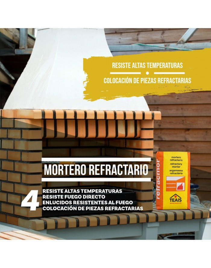 Mortero refractario