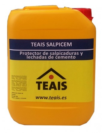 Envase Salpicem, protector de salpicaduras y manchas de cemento.