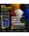 tinte para cemento, mortero y hormigones.