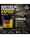 ventajas y envase de CEMRAIS, cemento de fraguado rápido
