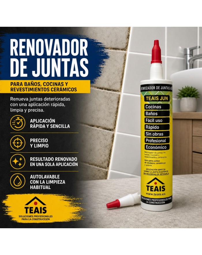 Renovador de juntas, envase y ventajas