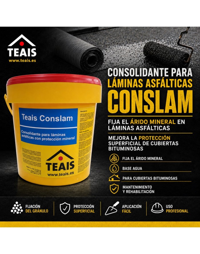 Ventajas y uso del consolidante fijador de árido a lamina asfáltica. CONSLAM