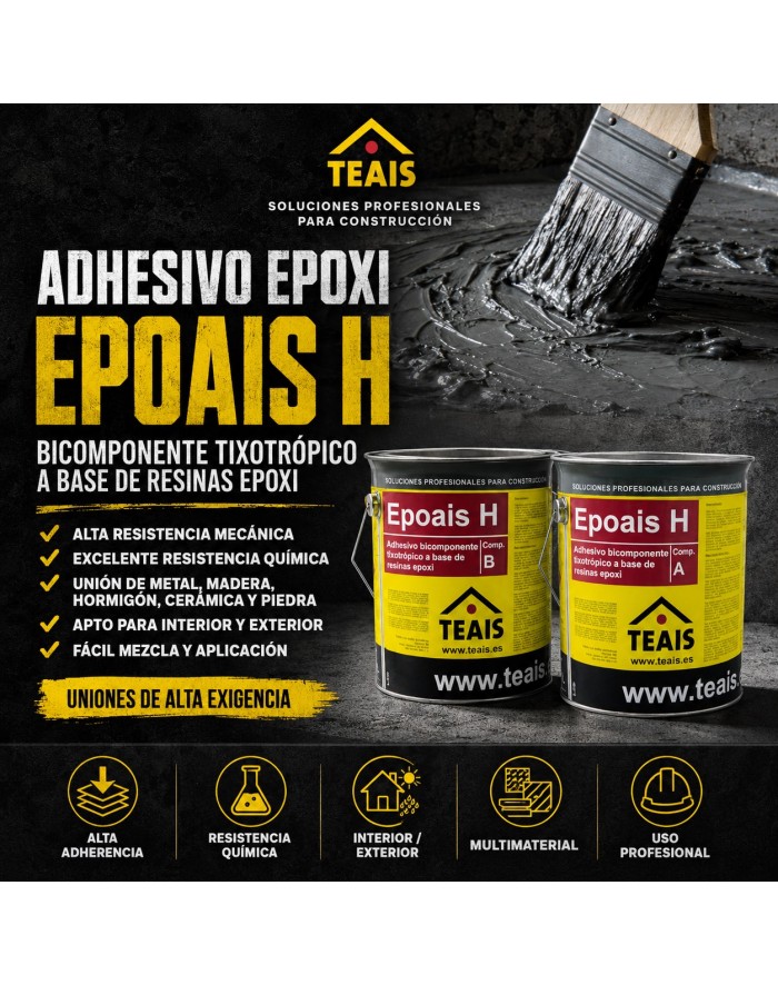 Ventajas y usos del adhesivo epoxi de dos componentes para multi superficie.