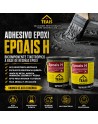 Ventajas y usos del adhesivo epoxi de dos componentes para multi superficie.