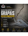 Usos , aplicación y  ventajas de las grapas galvanizadas  para la reparación de grietas
