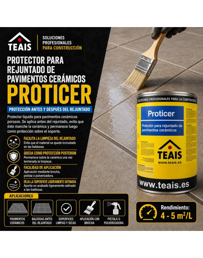 Ventajas, usos y aplicación del protector de pavimentos cerámicos para el rejuntado