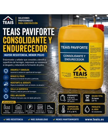 Vetajas, usos y aplicación del sellador y endurecedor para hormigón de TEAIS