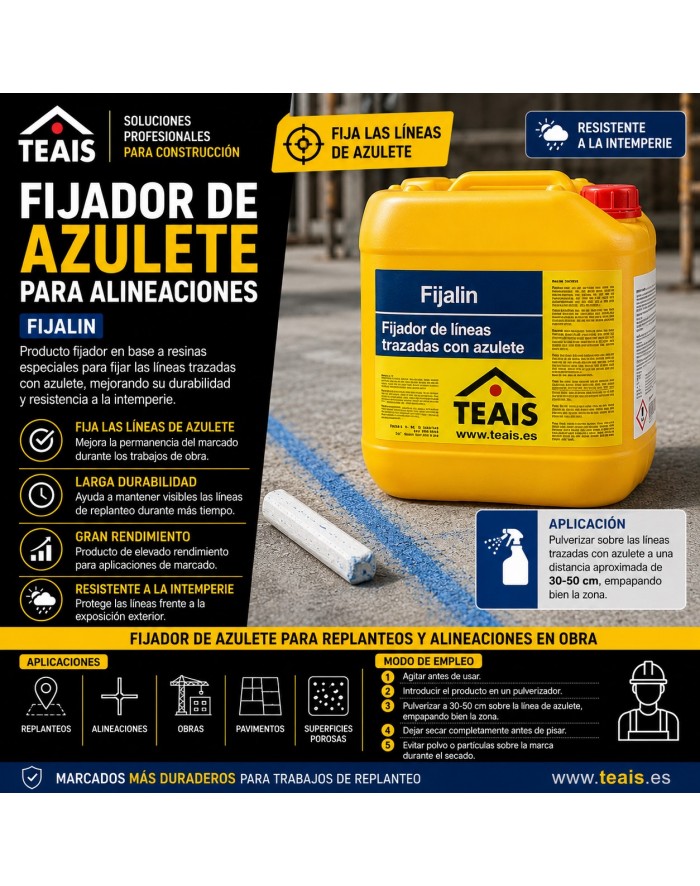 Ventajas, aplicación y propiedades del fijador de azulete