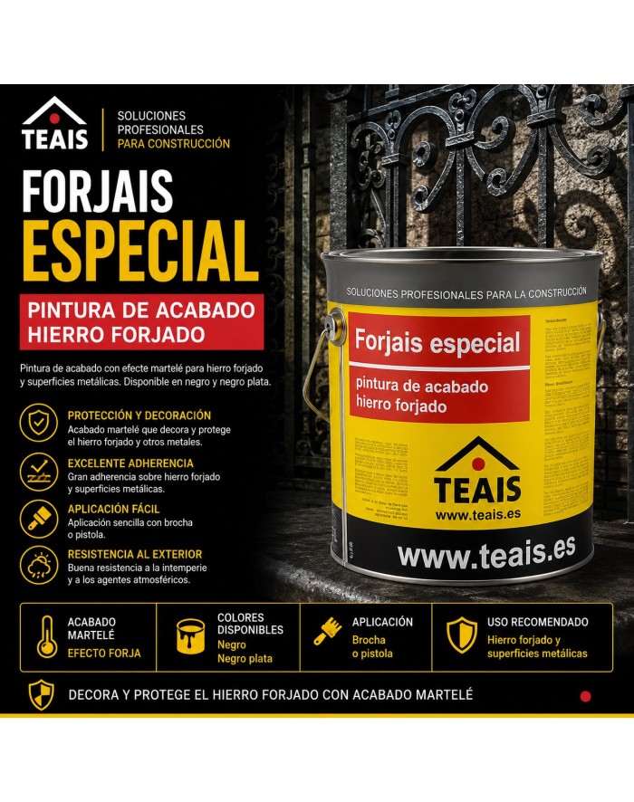 Aplicación, ventajas y modo de uso de la Pintura efecto forja aplicada