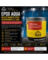 Características y aplicación de EPOX AQUA TEAIS para depósitos, industria alimentaria, clínicas y mataderos