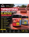 Tapagoteras TEAIS, impermeabilizante elástico para reparar goteras en cubiertas y tejados, disponible en gris y rojo teja
