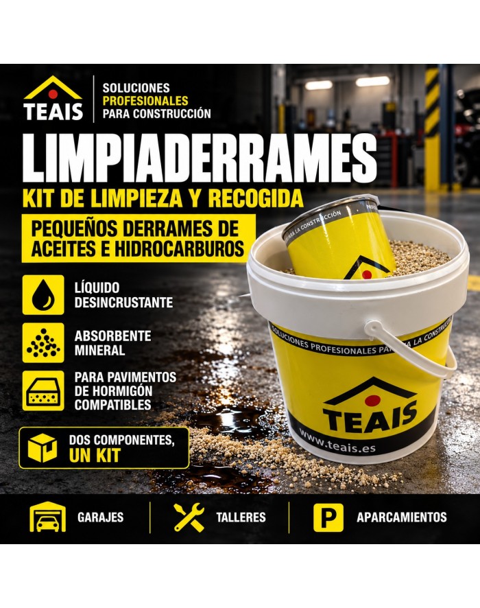 Ventajas y usos del kit de limpieza de derrames de aceites.
