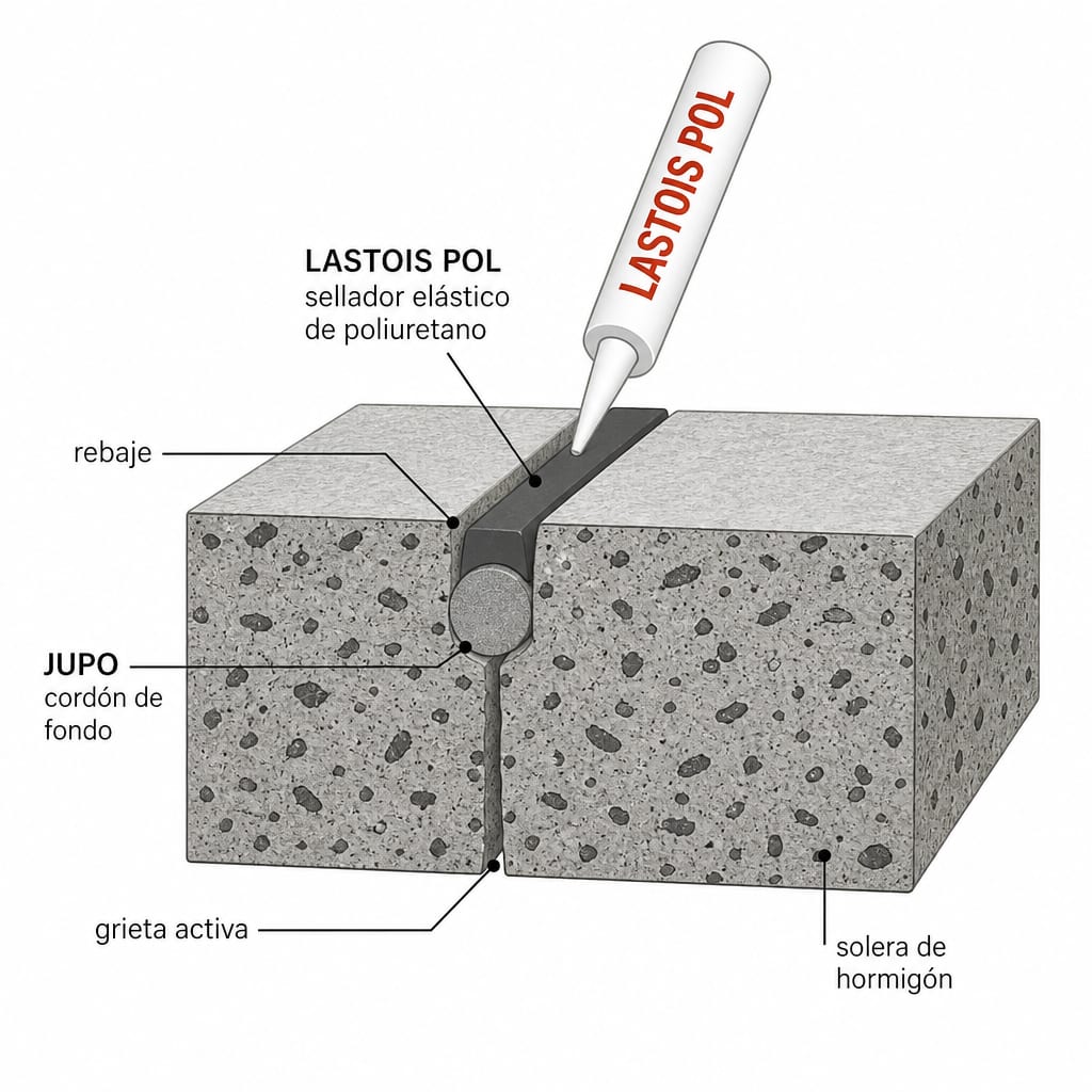 Rebaje, JUPO y LASTOIS POL con espesor medio igual a la mitad del ancho (Fig. 67–68).