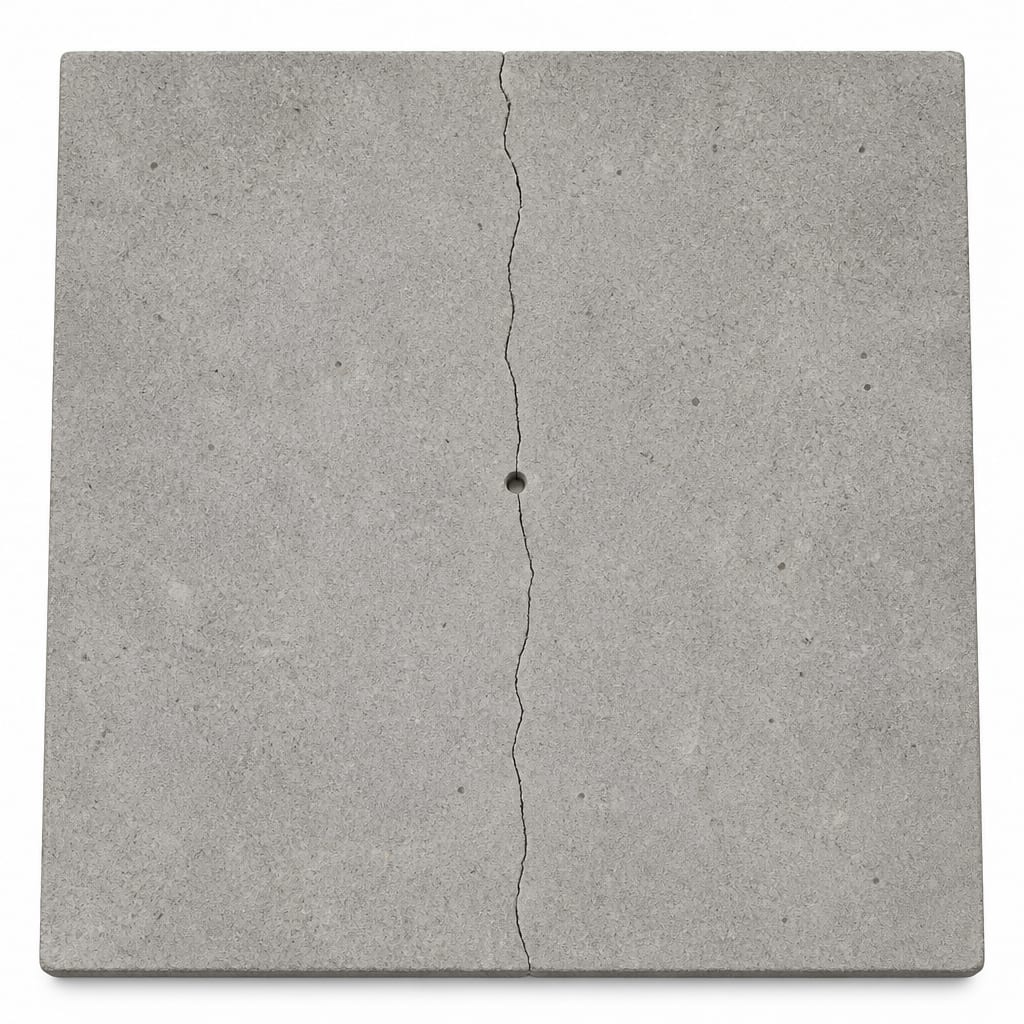 Pavimento industrial con grieta estrecha (1–5 mm) (Fig. 61a).