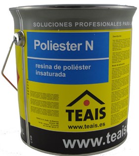 Envase de resina de poliéster TEAIS.